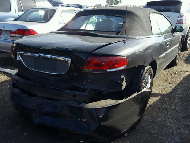 1C3EL55U31N685562 - 2001 CHRYSLER SEBRING LX BLACK photo 4