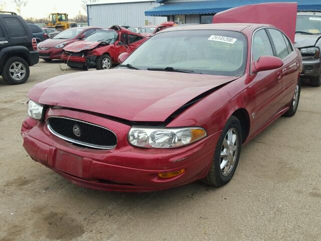 1G4HR54KX4U132436 - 2004 BUICK LESABRE LI RED photo 2