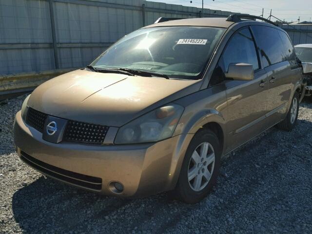 5N1BV28U34N300620 - 2004 NISSAN QUEST BEIGE photo 2