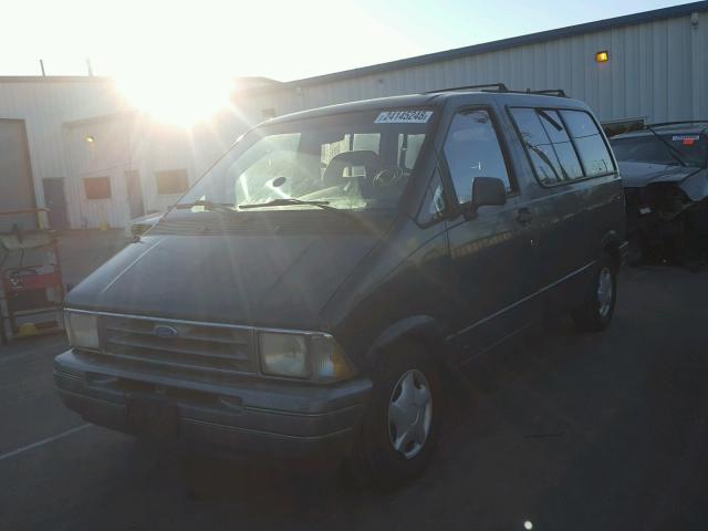 1FMCA11UXRZA11383 - 1994 FORD AEROSTAR GREEN photo 2