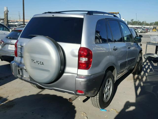 JTEGD20V240004949 - 2004 TOYOTA RAV4 SILVER photo 4