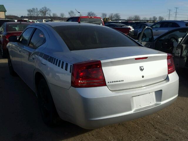 2B3KA43R58H326957 - 2008 DODGE CHARGER SILVER photo 3