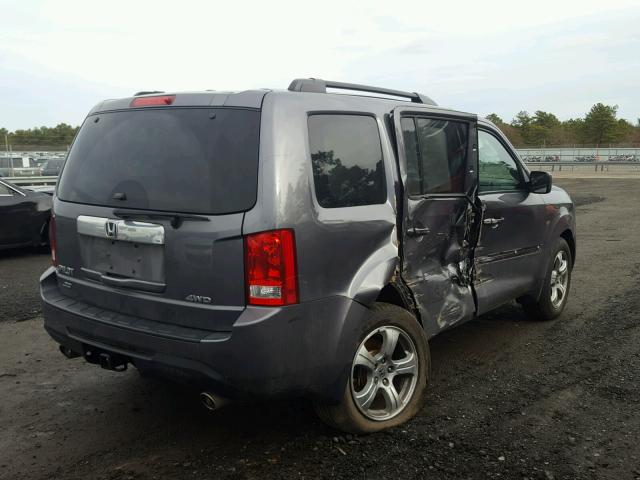 5FNYF4H70FB069100 - 2015 HONDA PILOT EXLN GRAY photo 4