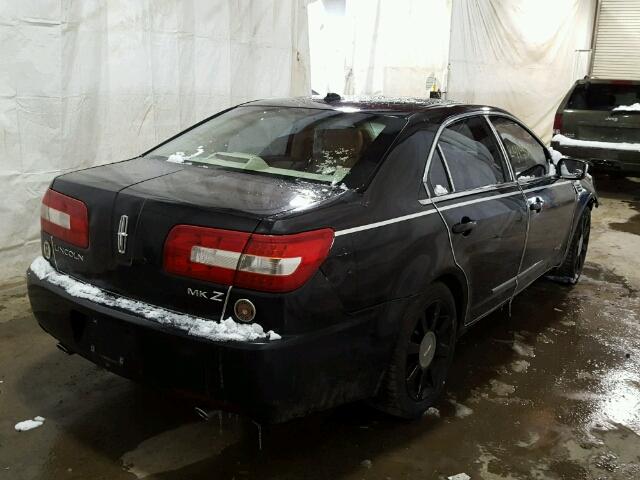 3LNHM26T07R647248 - 2007 LINCOLN MKZ შავი ფოტო 4