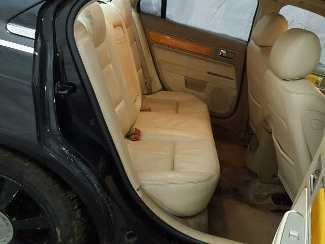 3LNHM26T07R647248 - 2007 LINCOLN MKZ შავი ფოტო 6