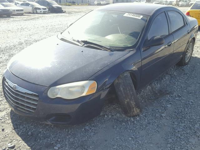 1C3EL46X95N650310 - 2005 CHRYSLER SEBRING BLUE photo 2