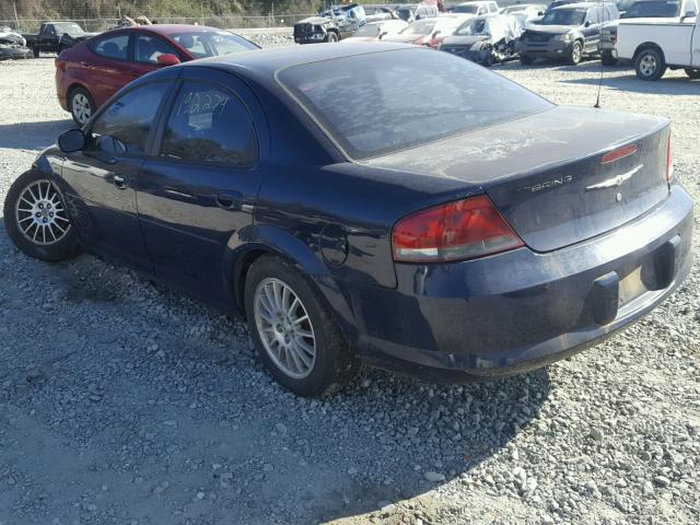 1C3EL46X95N650310 - 2005 CHRYSLER SEBRING BLUE photo 3