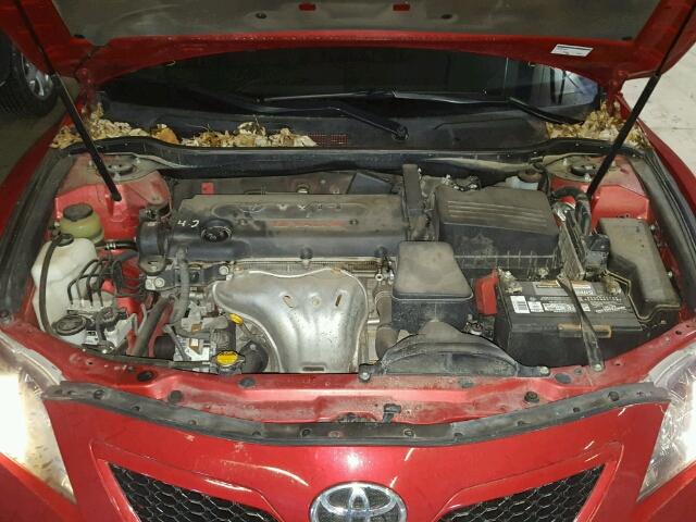 4T1BE46KX7U131364 - 2007 TOYOTA CAMRY NEW RED photo 7