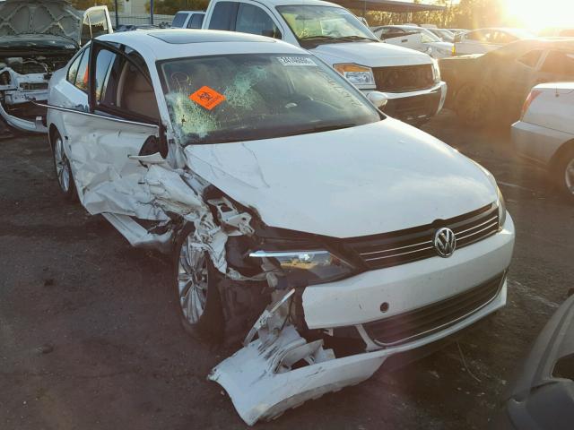 3VWLZ7AJ7BM319430 - 2011 VOLKSWAGEN JETTA SEL WHITE photo 1