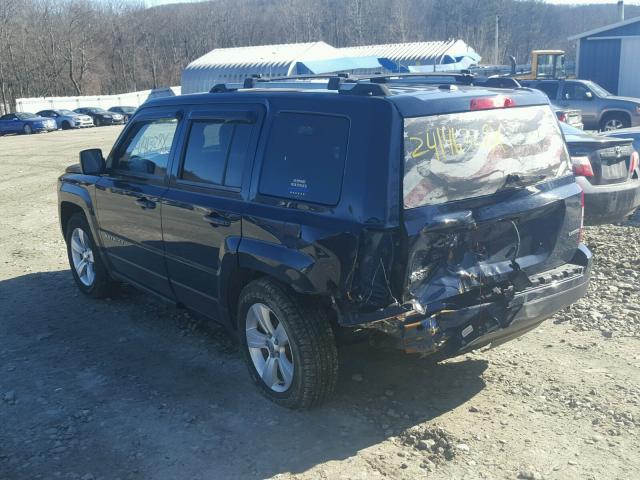 1C4NJRCB2ED508927 - 2014 JEEP PATRIOT LI BLUE photo 3