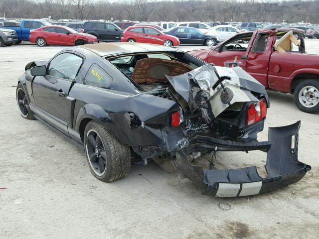 1ZVHT82H775288704 - 2007 FORD MUSTANG GT BLACK photo 3