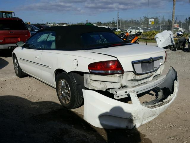 1C3EL65R35N690588 - 2005 CHRYSLER SEBRING LI WHITE photo 3