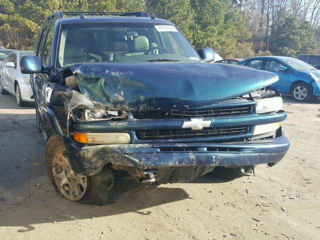 1GNEK13T65R208101 - 2005 CHEVROLET TAHOE K150 BLUE photo 1