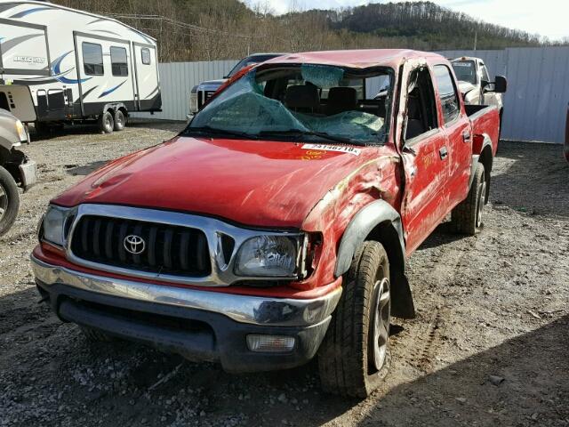 5TEGN92N83Z254332 - 2003 TOYOTA TACOMA DOU RED photo 2