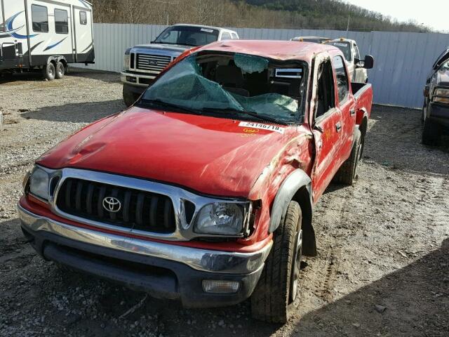 5TEGN92N83Z254332 - 2003 TOYOTA TACOMA DOU RED photo 9