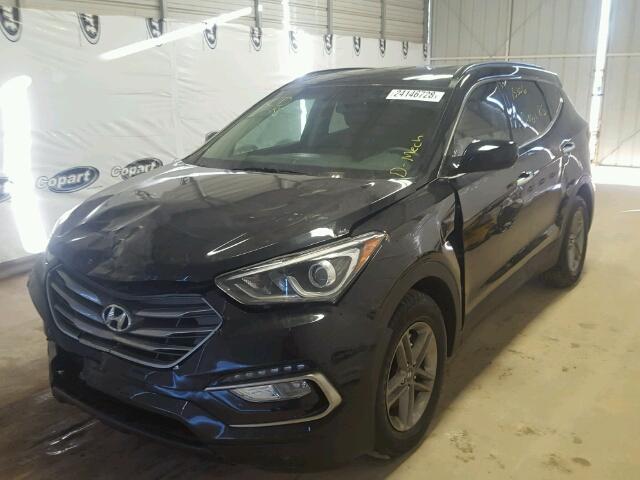 5XYZUDLB5HG433495 - 2017 HYUNDAI SANTA FE S BLACK photo 2