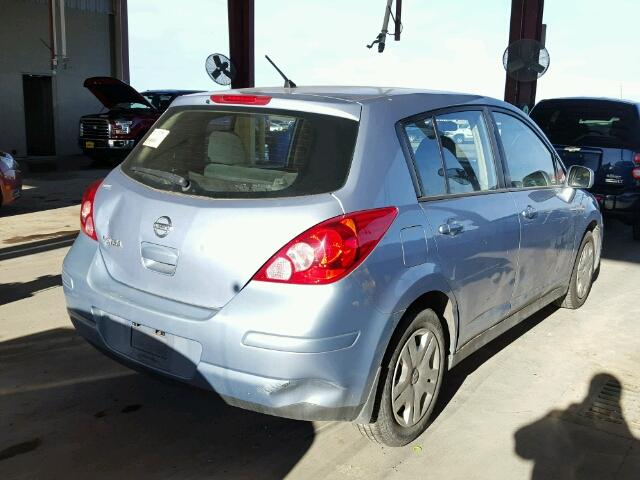 3N1BC1CP7BL383880 - 2011 NISSAN VERSA S BLUE photo 4