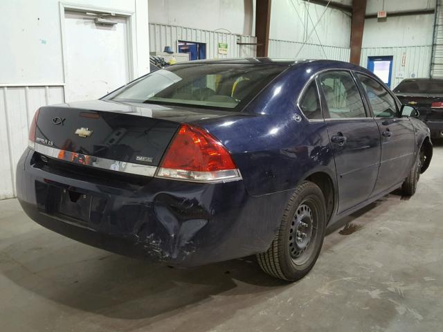 2G1WB58K679329799 - 2007 CHEVROLET IMPALA LS BLUE photo 4