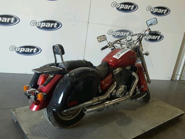 1HFSC43064A403666 - 2004 HONDA VT1100 C2 BURGUNDY photo 4