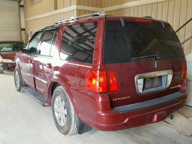 5LMFU27R54LJ18346 - 2004 LINCOLN NAVIGATOR BURGUNDY photo 3