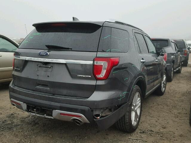 1FM5K7F84GGA51567 - 2016 FORD EXPLORER L GRAY photo 4