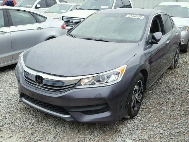 1HGCR2F37HA052569 - 2017 HONDA ACCORD LX CHARCOAL photo 2