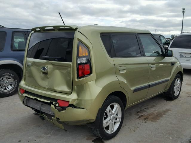 KNDJT2A28A7139003 - 2010 KIA SOUL + GREEN photo 4