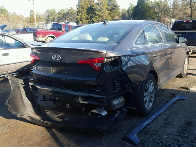 5NPE24AF3FH192648 - 2015 HYUNDAI SONATA SE GRAY photo 4