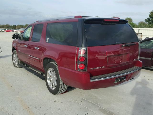 1GKFK66897J284824 - 2007 GMC YUKON XL D MAROON photo 3