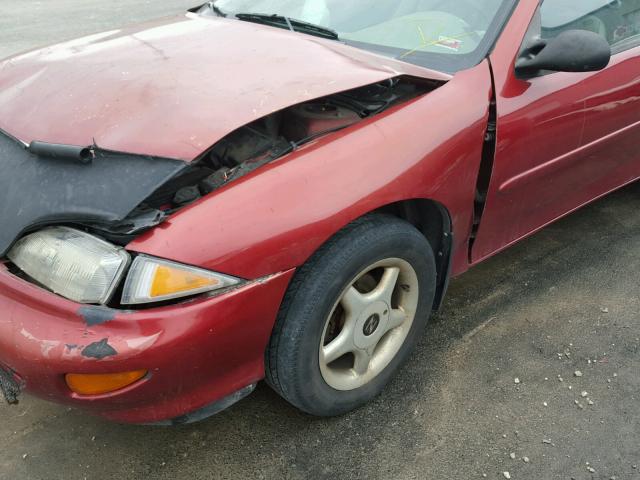 3G1JC1245WS841047 - 1998 CHEVROLET CAVALIER B MAROON photo 9