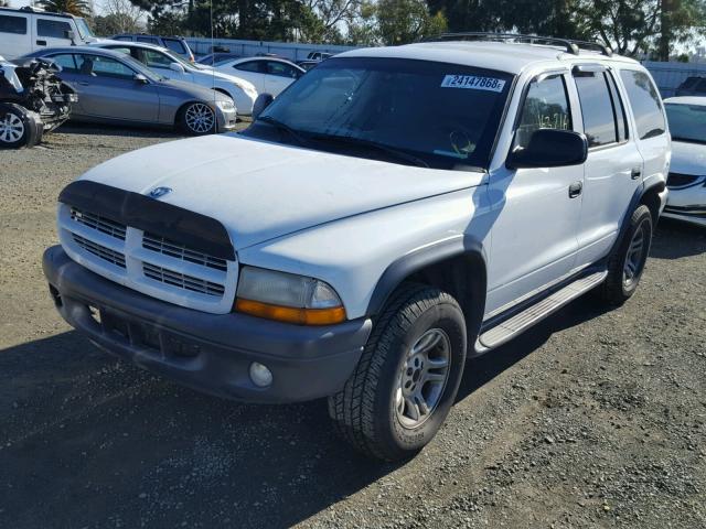 1D4HS38N53F618613 - 2003 DODGE DURANGO SP WHITE photo 2