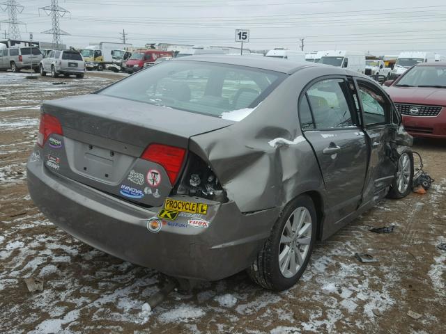 1HGFA16537L107327 - 2007 HONDA CIVIC LX GRAY photo 4