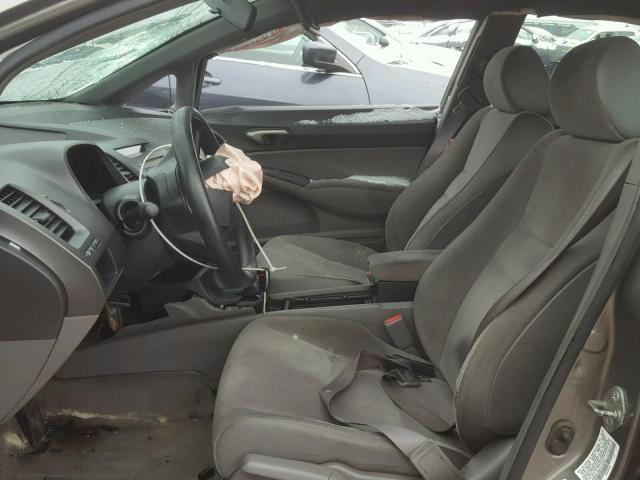 1HGFA16537L107327 - 2007 HONDA CIVIC LX GRAY photo 5