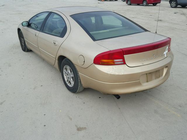 2B3HD46R8XH552082 - 1999 DODGE INTREPID BEIGE photo 3