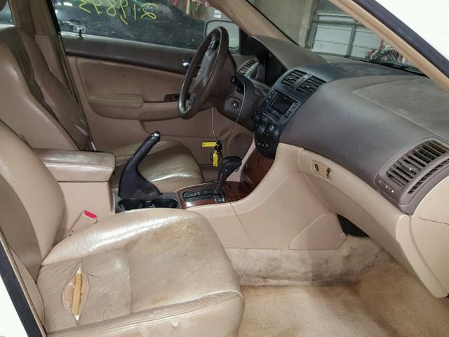 1HGCM56857A071292 - 2007 HONDA ACCORD EX WHITE photo 5