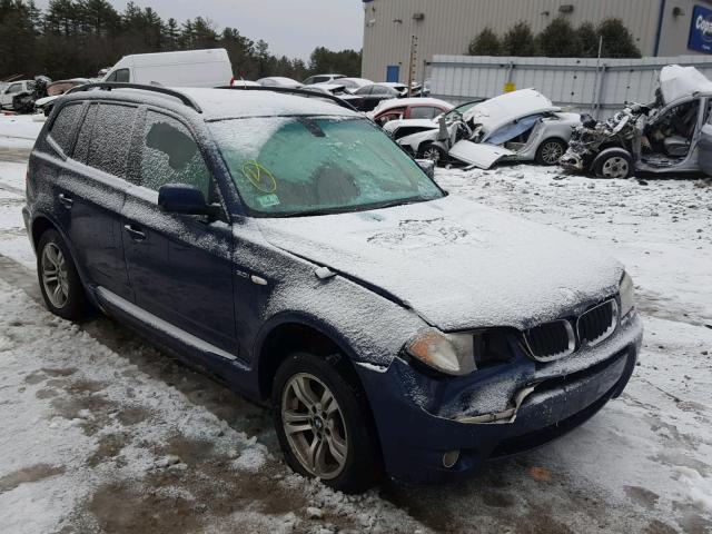 WBXPA93495WD12259 - 2005 BMW X3 3.0I BLUE photo 1