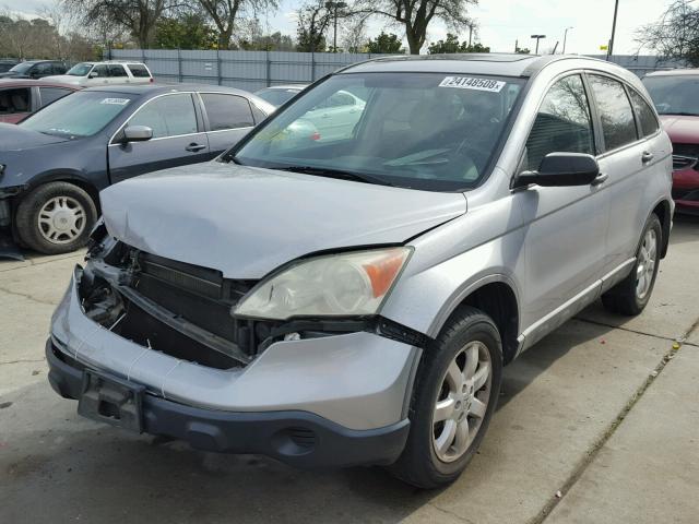 5J6RE38538L001898 - 2008 HONDA CR-V EX SILVER photo 2