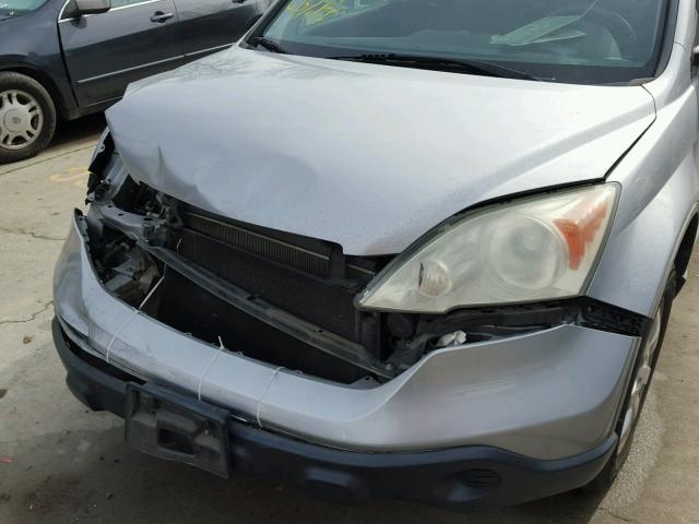 5J6RE38538L001898 - 2008 HONDA CR-V EX SILVER photo 9