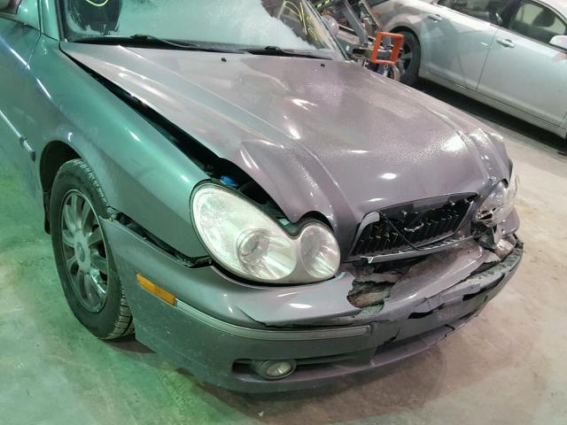 KMHWF35H64A969628 - 2004 HYUNDAI SONATA GLS BLACK photo 9