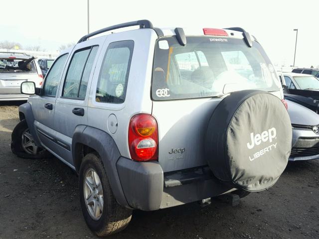 1J4GL48K04W284178 - 2004 JEEP LIBERTY SP SILVER photo 3