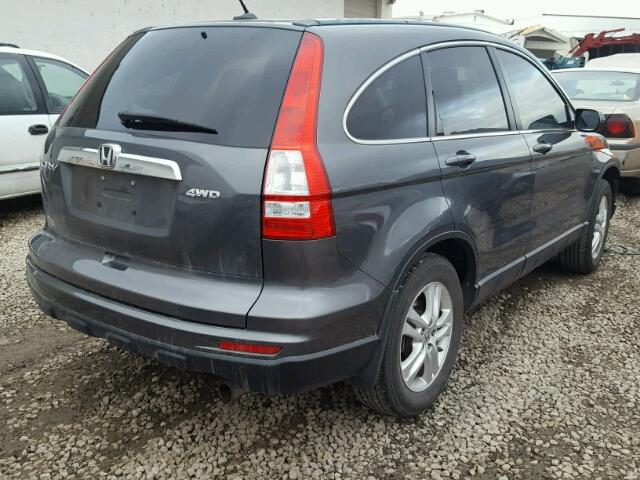 5J6RE4H76BL103632 - 2011 HONDA CR-V EXL CHARCOAL photo 4