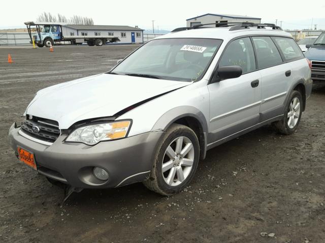 4S4BP61C767305510 - 2006 SUBARU LEGACY OUT SILVER photo 2