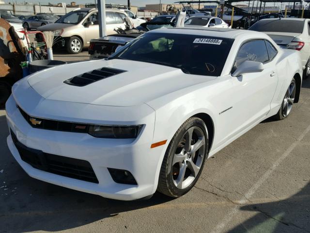 2G1FK1EJ8E9223727 - 2014 CHEVROLET CAMARO 2SS WHITE photo 2