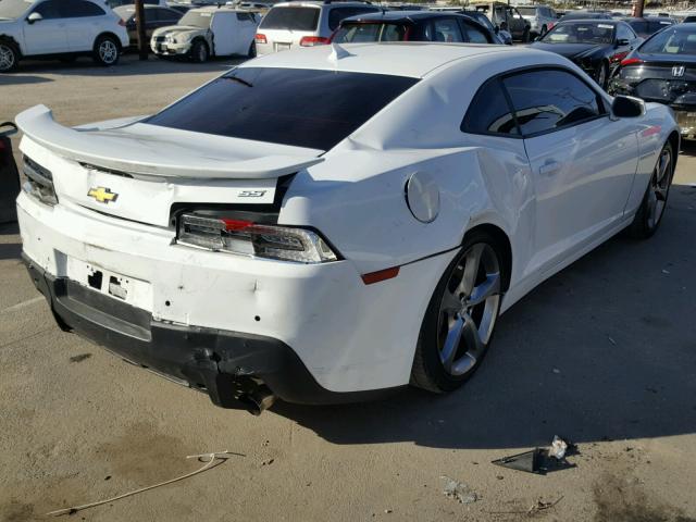 2G1FK1EJ8E9223727 - 2014 CHEVROLET CAMARO 2SS WHITE photo 4