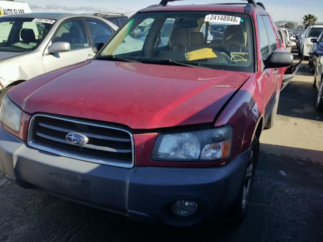 JF1SG63613H705540 - 2003 SUBARU FORESTER 2 RED photo 2