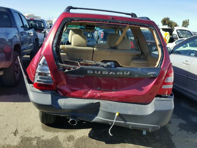 JF1SG63613H705540 - 2003 SUBARU FORESTER 2 RED photo 9