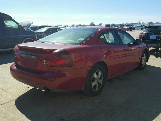 2G2WP552461275675 - 2006 PONTIAC GRAND PRIX RED photo 4