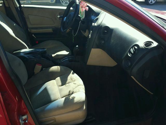 2G2WP552461275675 - 2006 PONTIAC GRAND PRIX RED photo 5