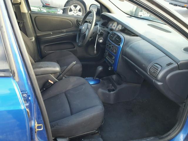 1B3ES56C64D552293 - 2004 DODGE NEON SXT BLUE photo 5