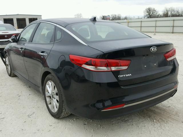 5XXGT4L39GG002034 - 2016 KIA OPTIMA LX BLACK photo 3